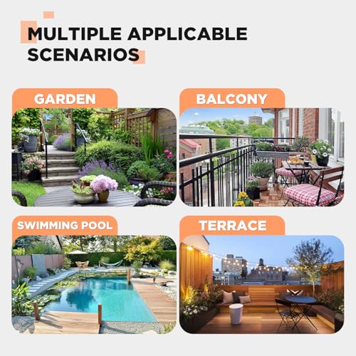 3 Pieces Folding Patio Furniture Set Bistro Set Portable Conversation Set All Weather Resistant Outdoor Furniture with 2 F...