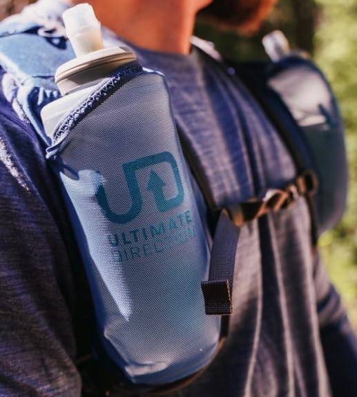 Ultimate Direction 2023 Body Bottle Collapsible Soft Side Water Bottle with High Flow Valve, Insulated or Non-Insulated, 4...