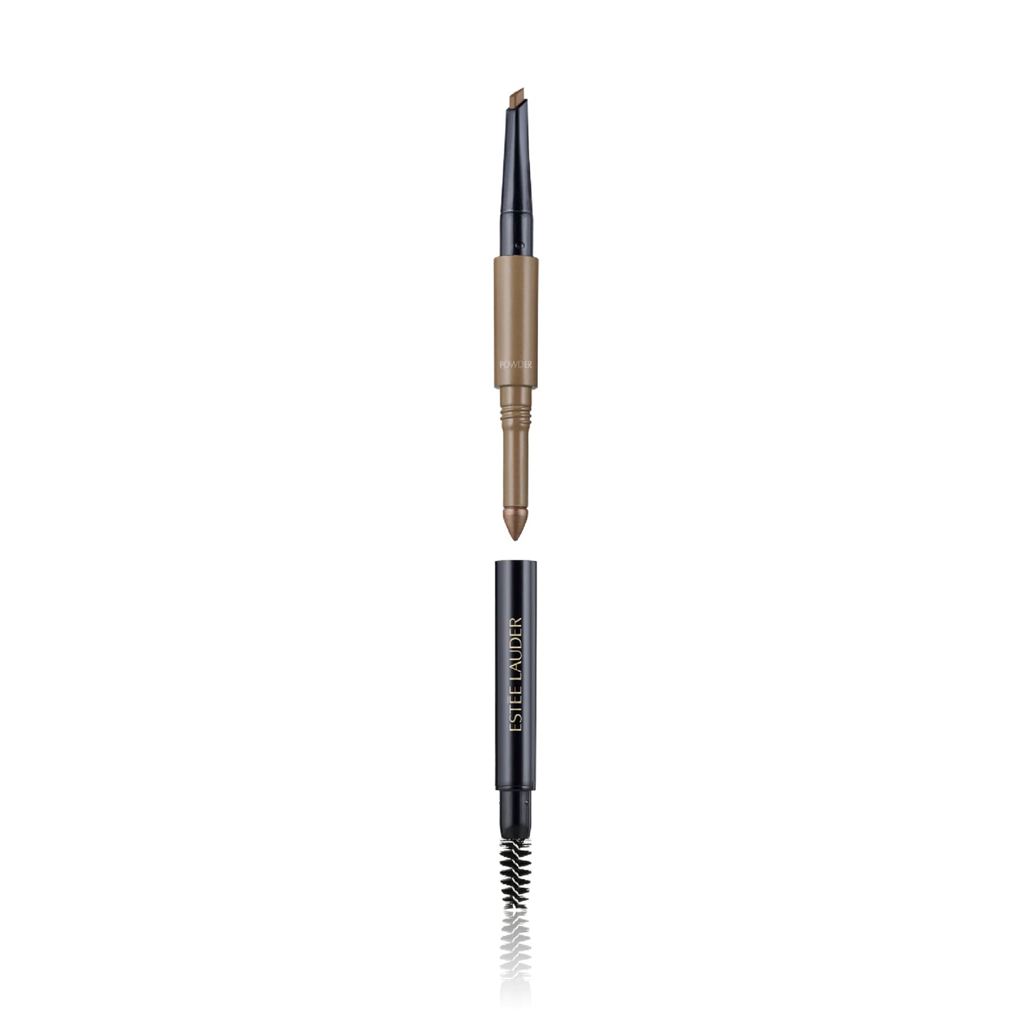 Est  e Lauder The Brow Multi-Tasker 3-in-1 Tool | Eyebrow Pencil, Powder and Brush, 07 Taupe