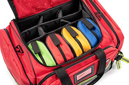 Scherber Fully-Stocked First Responder Professional Advanced EMT/EMS Trauma Kit | HSA/FSA Approved | Reflective Bag w/10+ ...