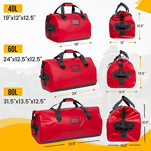 LEGEND Waterproof Duffel Bag - Heavy Duty Duffle Bag for Outdoor, Camping, Boating & Travel, Premium PVC Dry Duffel Bag, M...