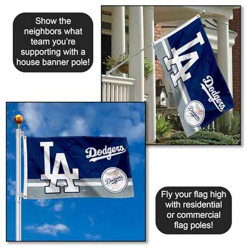 WinCraft Los Angeles Dodgers Logo Insignia 3x5 Foot Grommet Banner Flag