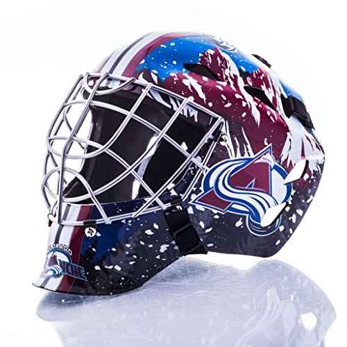 Franklin Sports Team Licensed NHL Hockey Goalie Face Mask - Goalie Mask for Kids Street Hockey - Youth NHL Team Street Hockey Masks