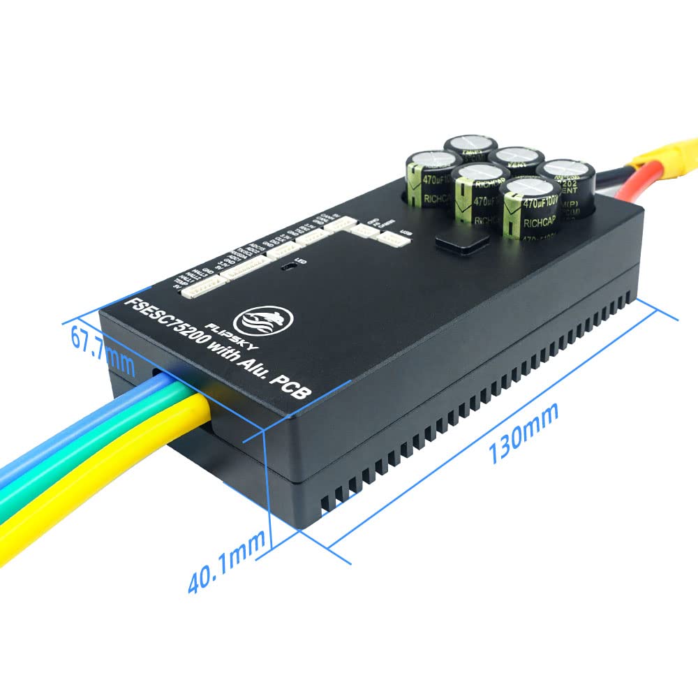 FLIPSKY 75200 FOC 84V High Current Single ESC with Aluminum PCB for Electric Skateboard/Scooter/Ebike Speed Controller