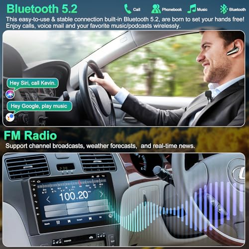 4+64GB Car Radio for Lexus ES250 ES300 ES330 2001-2006 with Carplay & Android Auto Head Unit, 9 inch IPS Touch Screen Andr...