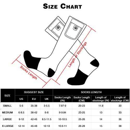 Heated Socks, APP Control Electric Heated Socks for Men Women, Rechargeable Battery Powered Warm Socks, Washable Thermal Socks Foot Warmer for Winter Hunting Skiing Hiking Camping