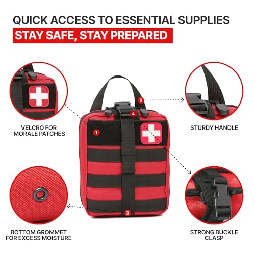 Orca Tactical MOLLE Rip Away EMT First Aid IFAK Pouch Medical Empty Bag