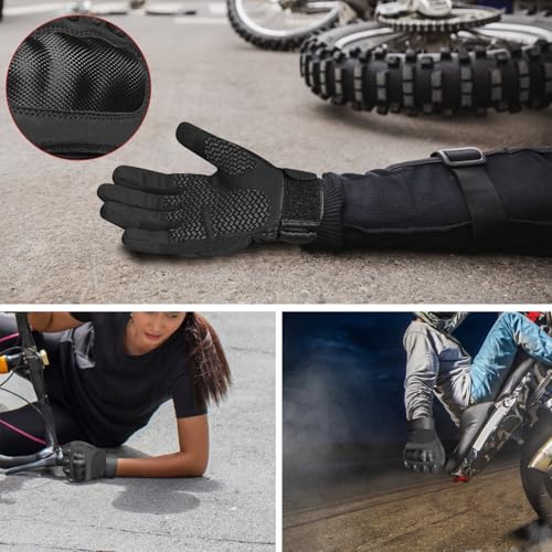 WESTWOOD FOX Motorcycle Gloves for Men and Women Power Sports Racing Gloves Full Finger Touchscreen Car Driving Glove Moto...