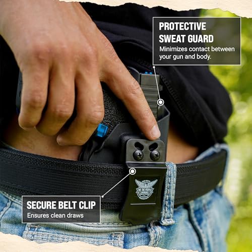 We The People Holsters - Black - Right Hand - IWB Holster Compatible with Glock 26 27 33