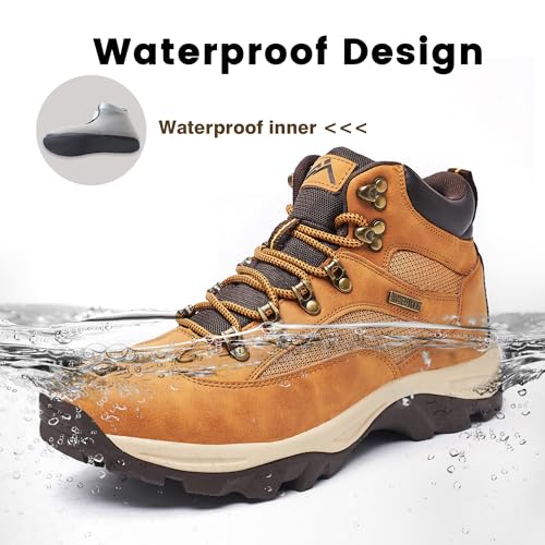 CC-Los Men's Hiking Boots Waterproof Casual Chukka Boots for Men