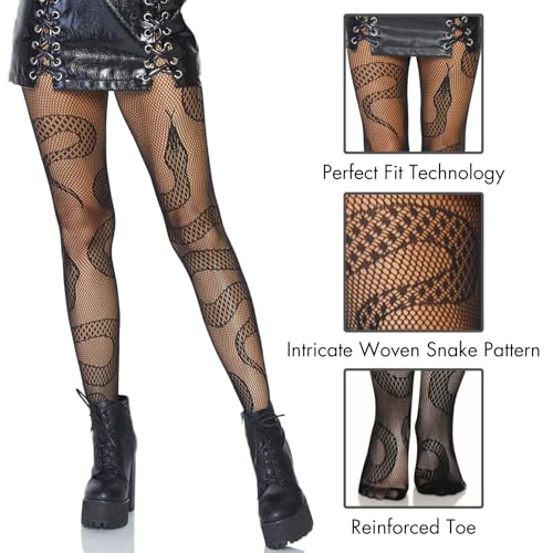 Leg Avenue Women's Dark Alternative Clothes Patterned Tights with Designs Butterfly Tights