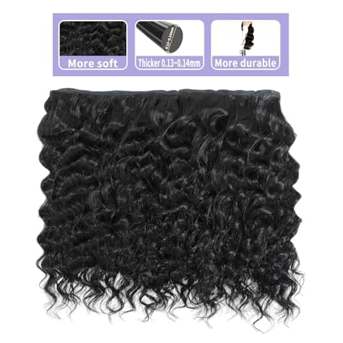 FASHION PLUS Raw Human Hair Bundles, Loose Deep Wave Bundles Human Hair 14 Inch Loose Wave Bundles Human Hair Real Raw Bundles Thick and Soft, Triple Lifespan 1 Bundle