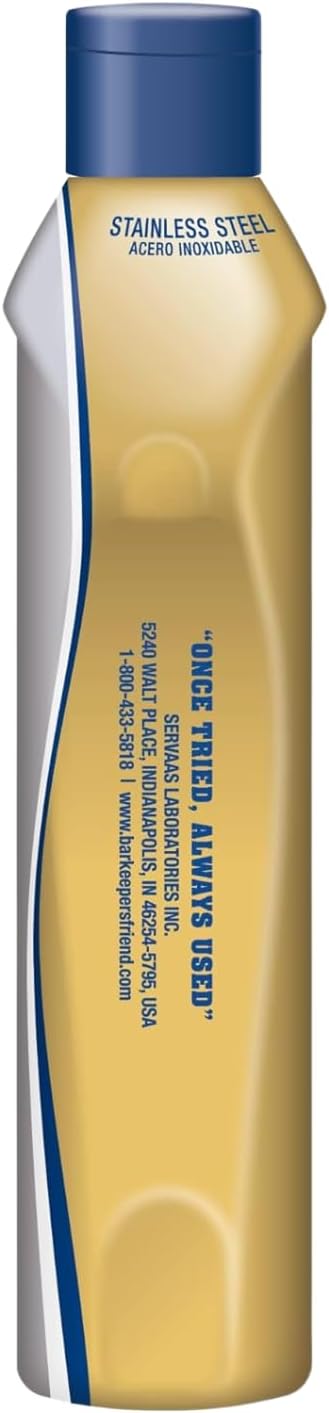 Campester Soft Surface Cleanser 13 oz with Stainless Steel Coated Scourer – Bleach-Free Multi-Surface Rust, Stain & Mineral Deposit Remover for Kitchen, Bathroom & Cookware