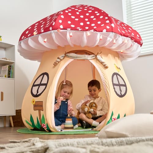 Enchanted Mushroom Play Tent - A World of Adventure for Kids 3+ - The Ultimate Toddler Tent for Creative Indoor Fun