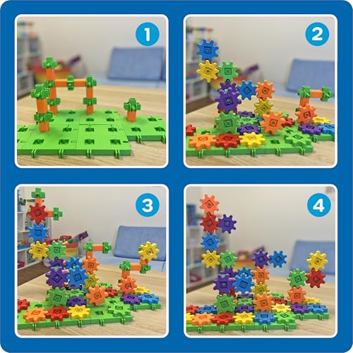 Learning Resources Gears! Gears! Gears! 100-Piece Deluxe Building Set -STEM Activities, Fine Motor Skills, Toddler Explore...