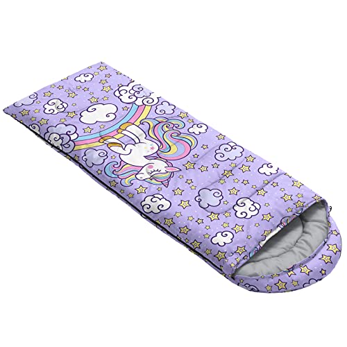 Axolotl Unicorn Sleeping Bag for Kids Boys Girls–Lightweight Warm Cold Weather Sleeping Bags,Waterproof Portable Sleeping ...
