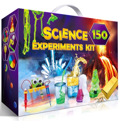UNGLINGA 150 Experiments Science Kits for Kids, S.T.E.M Educational Project Toys for Boys Girls Birthday Gifts Ideas, Volc...