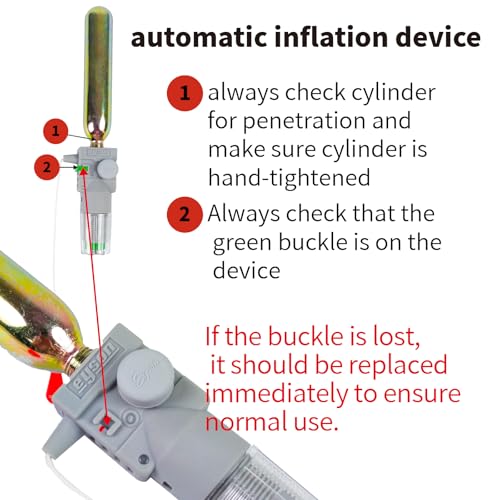 Automatic Inflatable Life Jacket|Life Vest for Adults|PFD Low Profile|Supports up to 330 lbs