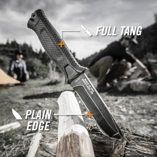 Gerber Gear StrongArm Knife - Fixed Blade - Tactical Knife for Survival Gear - Full Tang, 420HC Steel Blade - Camping Surv...