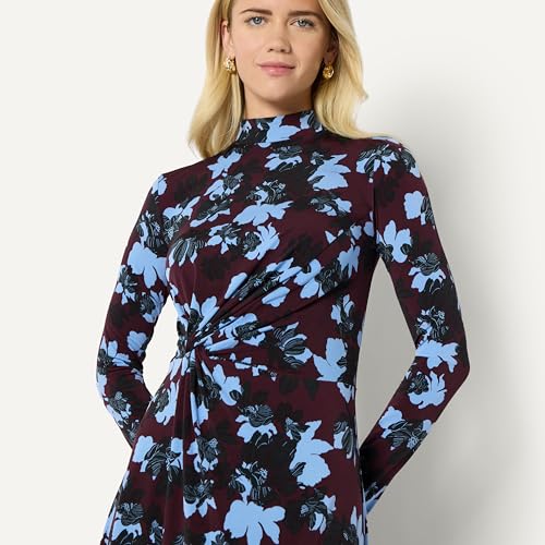 Amazon Essentials (Demi's Pick) Women's Fit and Flare Long-Sleeved Short Maxi Dress
