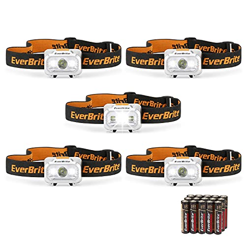 EverBrite LED Headlamp, 4 Lighting Modes, Pivoting Head with Adjustable Headband, IPX4 Water Resistant Perfect for Runnin...