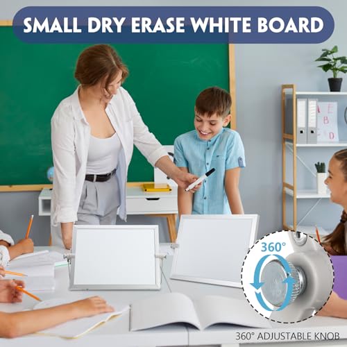 AmazingSpark 6 Pcs Small Dry Erase White Board with Stand 6 x 8'' Magnetic Tabletop Whiteboard Double Sided Mini Dry Erase...