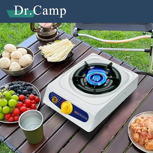 Dr.Camp 10000 BTU Automatic Ignition single burner garden yard camping camp hiking propane cooker stove with CSA listed re...