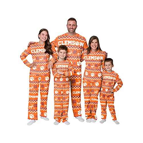FOCO Women's NCAA College Team Ugly Pattern Matching Set Family Holiday Pajamas