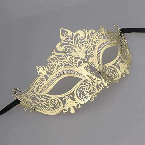 Coddsmz Couples Venetian Masquerade Mask Set Luxury Style Princess Party Mask for Couples Women and Men Mardi Gras Masks
