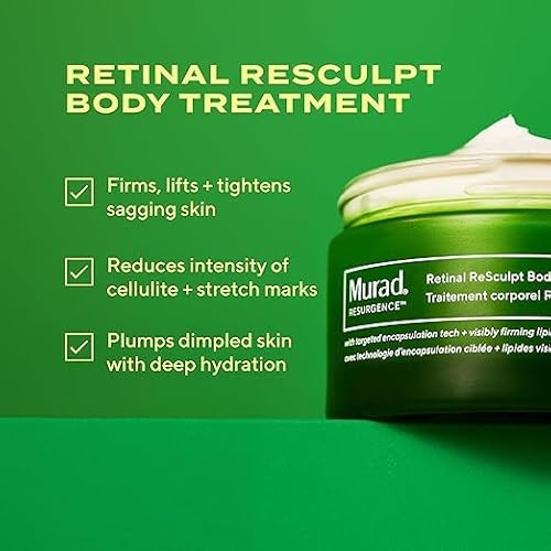 Murad Retinal ReSculpt Body Treatment ? Encapsulated Retinal, Shea & Avocado Extract Body Cream to Firm, Lift, and Smooth Crepey Sagging Skin, Targeting Cellulite and Stretch Marks Nightly ? 5.0 Fl Oz