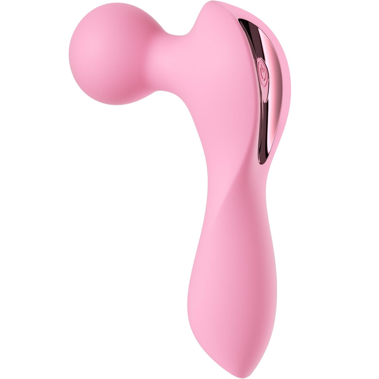 Pinkmini Electric Facial Massager for Face and Neck, Powerful - Waterproof - Handheld Mini Massage Tool (Light Pink)