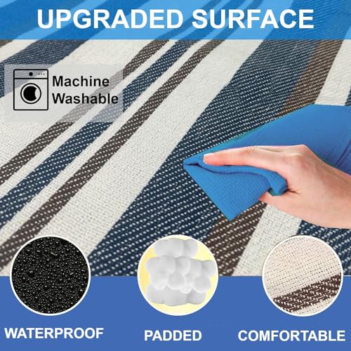 scuddles 60" x 60" Extra Large Outdoor Picnic Blanket – Waterproof, Foldable Travel Mat for Beach, Camping, Grass, Lawn, P...