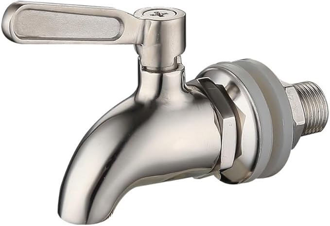Leadigol 1PCS Stainless Steel Dispenser Tap,Drink Dispenser Faucet Thread Dia Bottled Water Dispenser Faucet