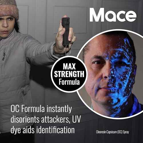 Mace 2-in-1 Rechargeable Stun Gun for Self Defense - High Voltage Electric Power, Bright LED Light, Easy to Use Safety Switch, Personal Protection Self Defense for Women & Men