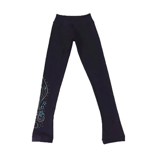 LIUHUO Figure Skating Training Pants Jackets Girls Fleece Shiny Colored Diamond Girl Comfortable Warm Coat