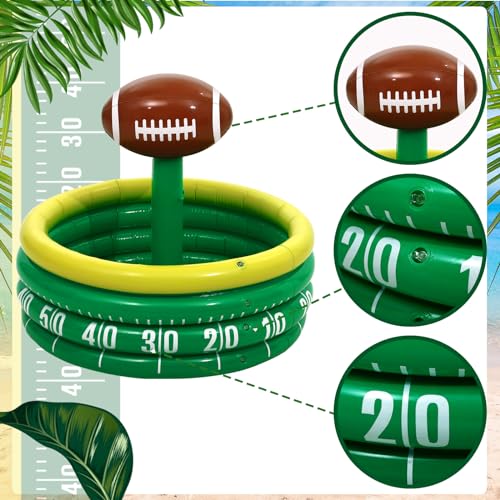 Bencailor Inflatable Cooler Inflatable Football Drink Cooler Toss Game Party Decoration Rugby Basketball Baseball Blow up ...