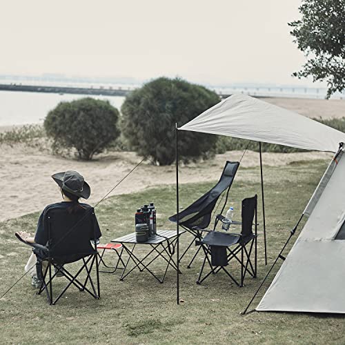 Damei century 4Pack Folding Camping Chairs-Lightweight, Installation-Free, Portable Chair for Beach, Lawn, Outdoor Sports