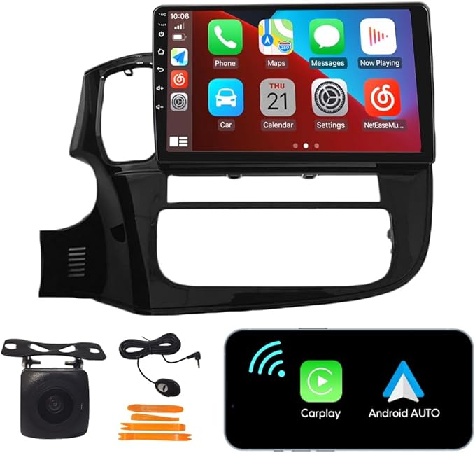 [2G+32G] Carplay Android Auto Touchscreen Autoradio Car Stereo GPS Navigation FM Radio Head Unit WiFi Mirror Link Multimed...