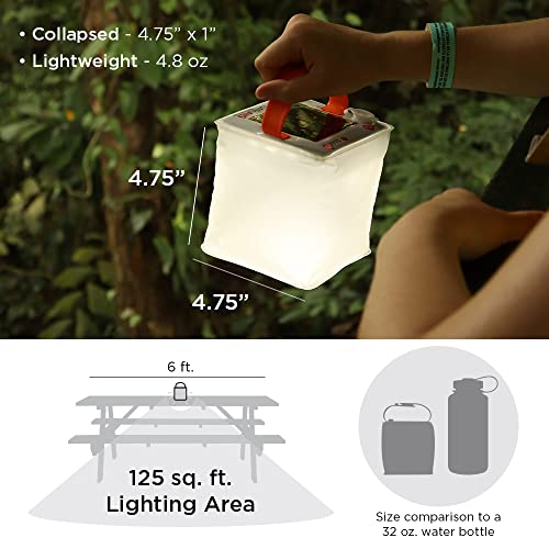 LuminAID Solar Camping Lantern - Inflatable LED Lamp Perfect for Camping, Hiking, Travel and More - Emergency Light for Po...