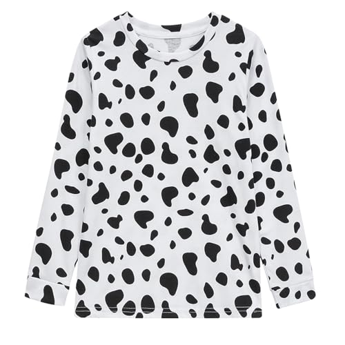 ZeroShop 101 Days of School Costume Kids, Boys Dalmatian Clothes Shirt Outfit Ears Headband Accessories