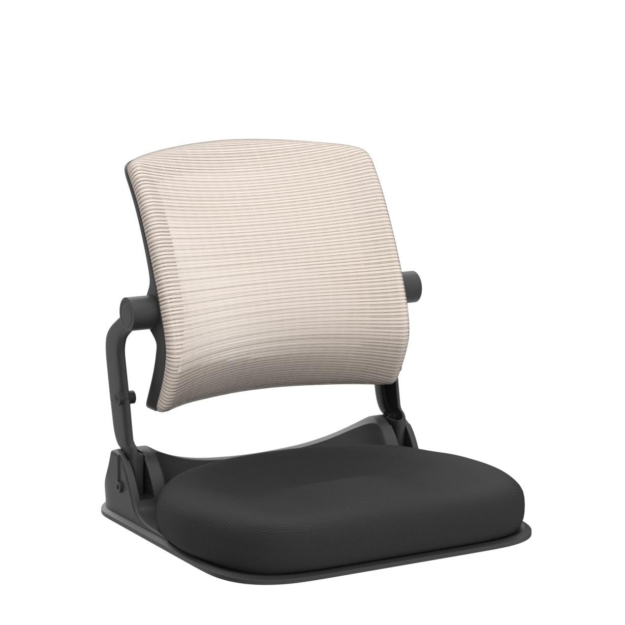 HIHIP Patented Floor Chair with Back Support - Foldable Orthopedic Floor Chair for Adults/Children - Japanese Legless Seat for Meditation, TV, Pelvic Adjustment - Recliner with Back Support (Gray)