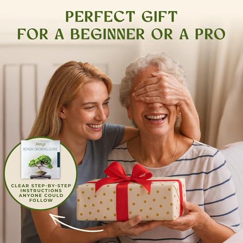 DIY Bonsai Tree Kit for Beginners – 5X Unique Japanese Bonzai Trees | Complete Indoor Bonsai Starter Kit for Growing Bonsa...