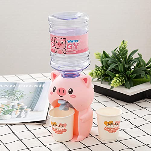 BM Kid Cold Water Dispenser Small Frog Piggy Shape Mini Drinks Dispenser with Tank,Desktop Water Dispenser Toy Desktop Dri...