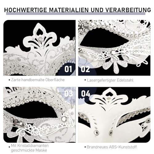Hoshin Masquerade Mask, Mardi Gras Deecorations Venetian Masks for Womens