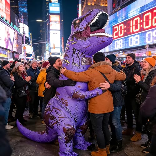 Rysotowy Inflatable Dinosaur Costume for Adults Blow up T-rex Costume Funny Party Dino Costume Fancy Halloween Costume Suit