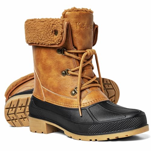 Kelway Snow Boots for Women – Waterproof, Insulated & Warm Winter Shoes with Non-Slip Soles for Hiking, Walking, Camping &...