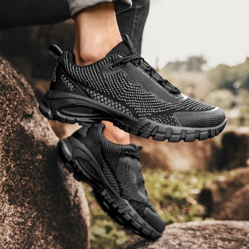 ulogu Waterproof Hiking Shoes for Men Women丨 Comfy Lightweight Non-Slip All Day Walking Work Sneakers 6-Month Warranty