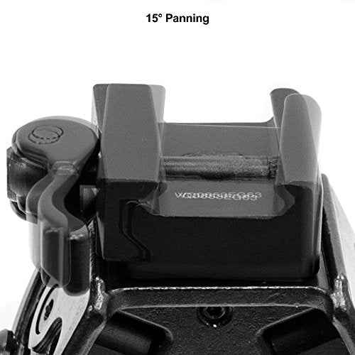 UTG Rubber Armored Full Metal QD Bipod, Height 6.0"- 8.5", Black
