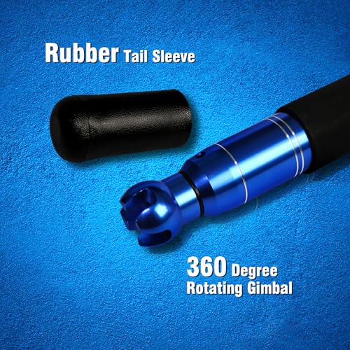 Fiblink Spinning & Casting Fishing Rod Carbon Fiber Jigging Rod 2 Piece Twin-Tip Fishing Jig Rod Portable Travel Fishing P...