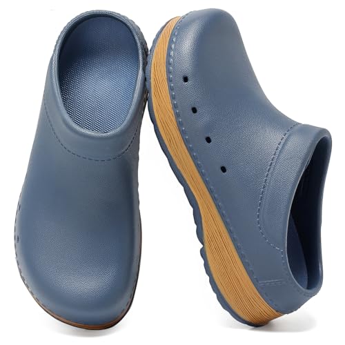 youermei Slip-On Men's Clogs Women's Mules, Lightweight Work Sandals with Removable EVA Footbed, Arch Support, Non Slip Cl...